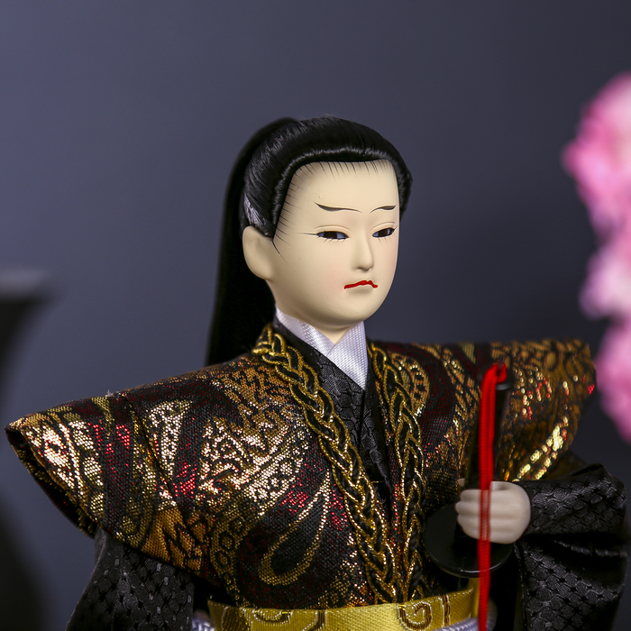 Кукла коллекционная "Самурай с длинными волосами с мечом" 30х12,5х12,5 см - фото 1899674316
