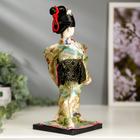 Кукла коллекционная "Японка в цветочном кимоно с бабочкой на руке" 25х9,5х9,5 см - Фото 4