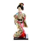 Кукла коллекционная "Японка в цветочном кимоно с бабочкой на руке" 25х9,5х9,5 см - Фото 6