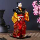 Кукла коллекционная "Воин в ярком кимоно с саблей" 30х12,5х12,5 см - фото 3832901