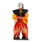 Кукла коллекционная "Воин в ярком кимоно с саблей" 30х12,5х12,5 см - фото 3832905