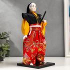 Кукла коллекционная "Воин в ярком кимоно с саблей" 30х12,5х12,5 см - фото 3832897