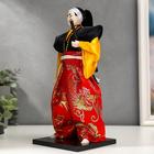 Кукла коллекционная "Воин в ярком кимоно с саблей" 30х12,5х12,5 см - фото 3832898