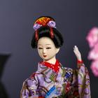 Кукла коллекционная "Японка в цветочном кимоно с бабочкой на руке" 30х12,5х12,5 см - Фото 5