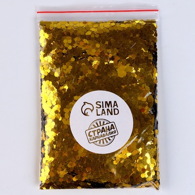 Наполнитель для шаров «Конфетти шестиугольник», d=4 мм, 100 г