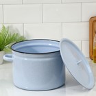 Кастрюля эмалированная, 7 л, d=25,5 см, цилиндрическая, цвет МИКС - Фото 2