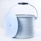 Ведро цилиндрическое эмалированное, 9 л, с крышкой, цвет МИКС - Фото 6