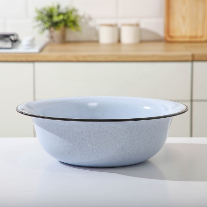 Таз пищевой, эмалированный, круглый, 9 л, d=40 см, цвет МИКС - Фото 1