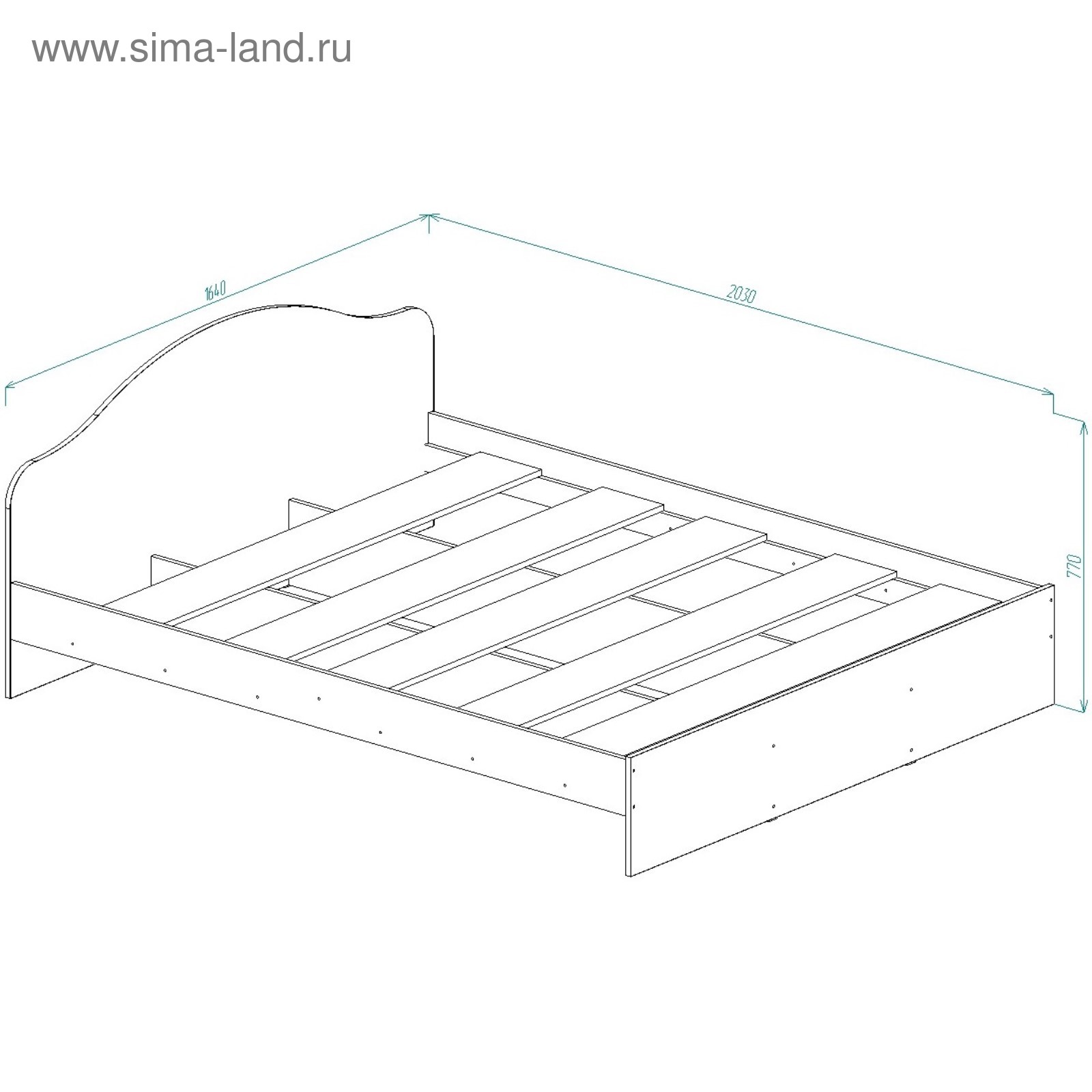 Корпус для кровати 1600х2000