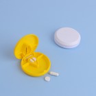 Таблетница с таблеторезкой, d = 7 × 2,3 см, 1 секция, цвет МИКС - Фото 3