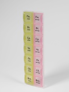 Таблетница - органайзер «Неделька», русские буквы, утро/вечер, 21.5×6.5×2 см, 14 секций, жёлтая, розовая - Фото 4