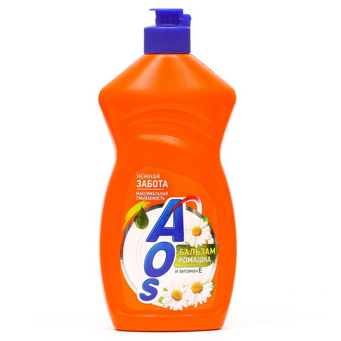 Средство для мытья посуды Aos "Ромашка и витамин Е", 450 мл - Фото 1