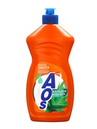 Средство для мытья посуды AOS, гель-бальзам, алоэ вера, 450 г - Фото 1