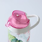 Бутылка для воды пластиковая «Фламинго», 750 мл, цвет розовый - Фото 5