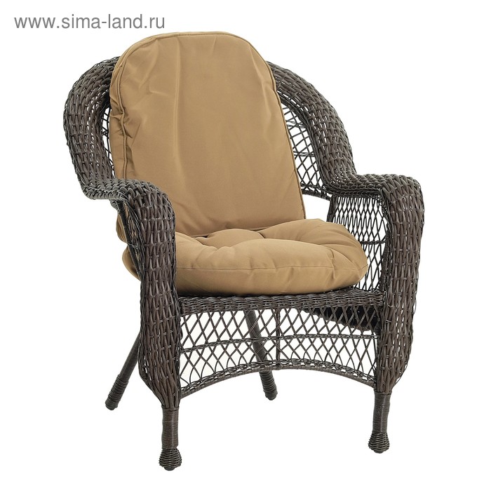Кресло LV520BB  Вrown/Beige 75 x 76 x 92 см - Фото 1