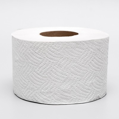 Туалетная бумага серая, для диспенсера, 1 слой, 130 метров