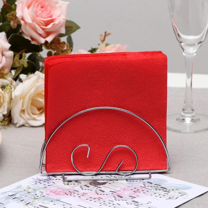 Салфетки бумажные красные Big Pack, 24×24 см, 350 шт. - Фото 1