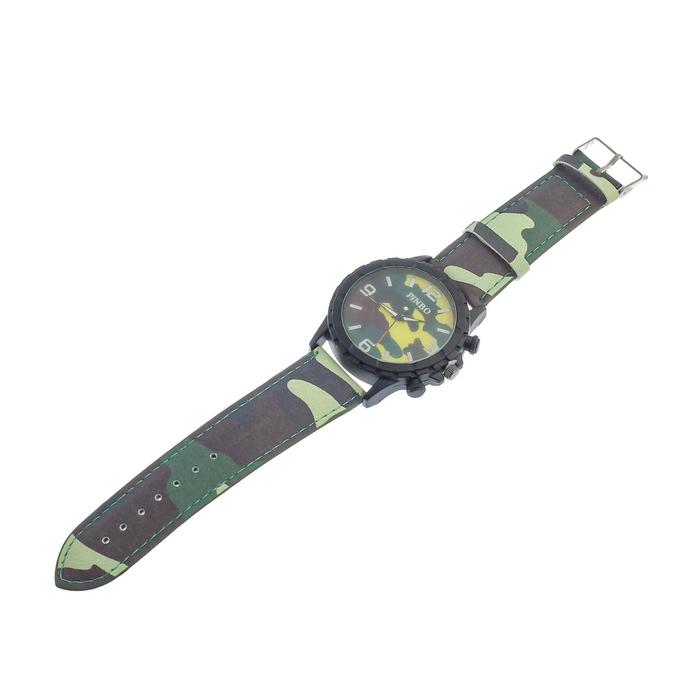Часы наручные мужские "Капитан", d-5 см, камуфляж - фото 1906996996