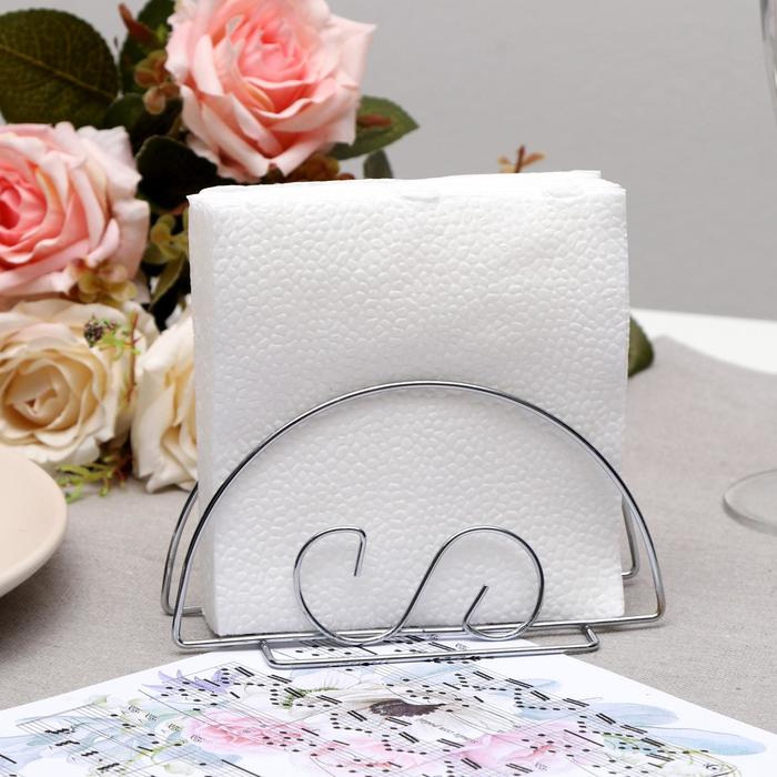 Салфетки бумажные белые, 1 слой, 24×24 см, 70 шт. - Фото 1