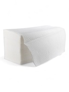 Полотенца бумажные, V-сложения, 21×22 см, 25 г/м², 250 шт., белые - Фото 1