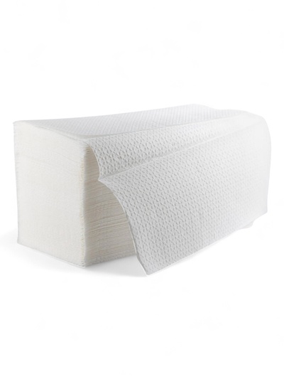 Полотенца бумажные, V-сложения, 21×22 см, 25 г/м², 250 шт., белые