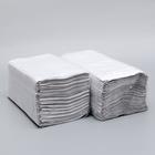 Полотенца бумажные, V-сложения, 23х20 см, 35 г/м2, 200 шт, серые - Фото 1