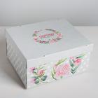 Коробка подарочная складная, упаковка, «Цветочный сад», 31 х 25,5 х 16 см - Фото 1