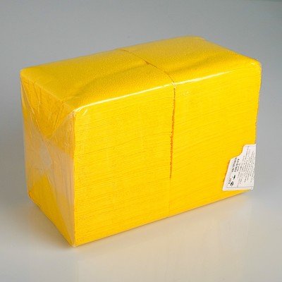 Салфетки бумажные жёлтые Big Pack, 24×24 см, 350 шт.