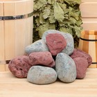 Камень для бани "Дуэт" яшма и серпентинит, 20 кг, обвалованный - Фото 1