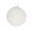 Набор шаров пластик d-5 см, 5 шт "Сахарный снежок" белый - Фото 2