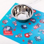 Коврик под миску «Кусь! Потому что люблю еду!» 43х28 см - Фото 3