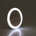 Светодиодная кольцевая лампа для телефона Luazon AKS-06, 3 режима, 80 мАч, белая - Фото 3