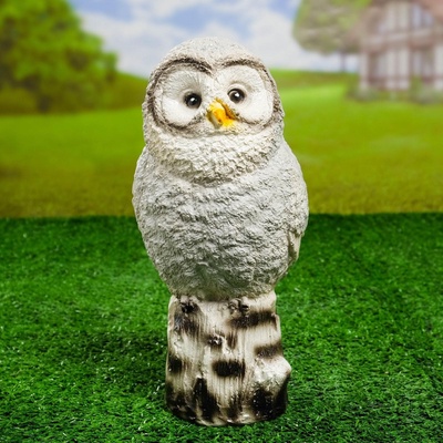 Садовая фигура из гипса «Сова на дереве», 26 см, МИКС