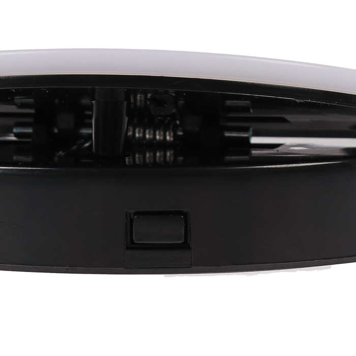 Светодиодная кольцевая лампа для телефона LuazON AKS-03, от батареек, 3 режима, чёрная - фото 1887863221