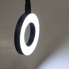 Светодиодная кольцевая лампа Luazon СК-001, гибкая ножка, 5 Вт, 12 ламп, 10 режимов - Фото 4