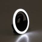 Светодиодная кольцевая лампа для телефона LuazON AKS-06, 3 режима, 80 мАч, черная - Фото 3