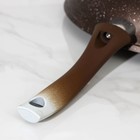 Сковорода Marble Induction, d=28 см, пластиковая ручка, антипригарное покрытие, цвет кофейный мрамор - Фото 5