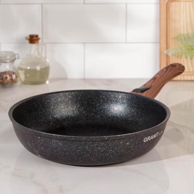 Сковорода Granit ultra blue, d=26 см, съёмная ручка, антипригарное покрытие, чёрная