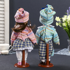 Кукла коллекционная парочка "Зоя и Серёжа в полосатых кофтах" (набор 2 шт) 30 см - Фото 4