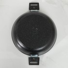 Сотейник KUKMARA, d=30 см, съёмные ручки, стеклянная крышка, антипригарное покрытие, алюминий, тёмно-серая - Фото 3