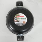 Сотейник KUKMARA, d=30 см, съёмные ручки, стеклянная крышка, антипригарное покрытие, алюминий, тёмно-серая - Фото 7