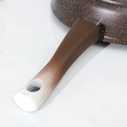Сковорода, d=28 см, съёмная ручка, антипригарное покрытие, цвет кофейный мрамор - Фото 5