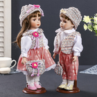 Кукла коллекционная парочка "Ева и Захар в пёстрых жилетках" (набор 2 шт) 30 см - Фото 3
