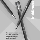Ручка гелевая ErichKrause G-Cube, узел 0.5 мм, чернила чёрные, покрытие Soft Touch, квадратное сечение корпуса, длина линии письма 500 метров (комплект 12 шт) - фото 27220061