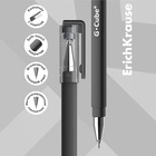 Ручка гелевая ErichKrause G-Cube, узел 0.5 мм, чернила чёрные, покрытие Soft Touch, квадратное сечение корпуса, длина линии письма 500 метров (комплект 12 шт) - фото 27220058