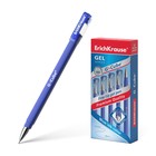Ручка гелевая ErichKrause G-Cube, чернила синие, узел 0.5 мм, с покрытием Soft Touch, с квадратным сечением корпуса, длина линии письма 500 метров - фото 9449204