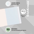 Тетрадь 24 листа в клетку, ErichKrause «Классика», обложка мелованный картон, зелёная - Фото 2