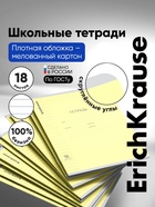 Тетрадь 18 листов в линейку ErichKrause «Классика с линовкой», жёлтая - Фото 1