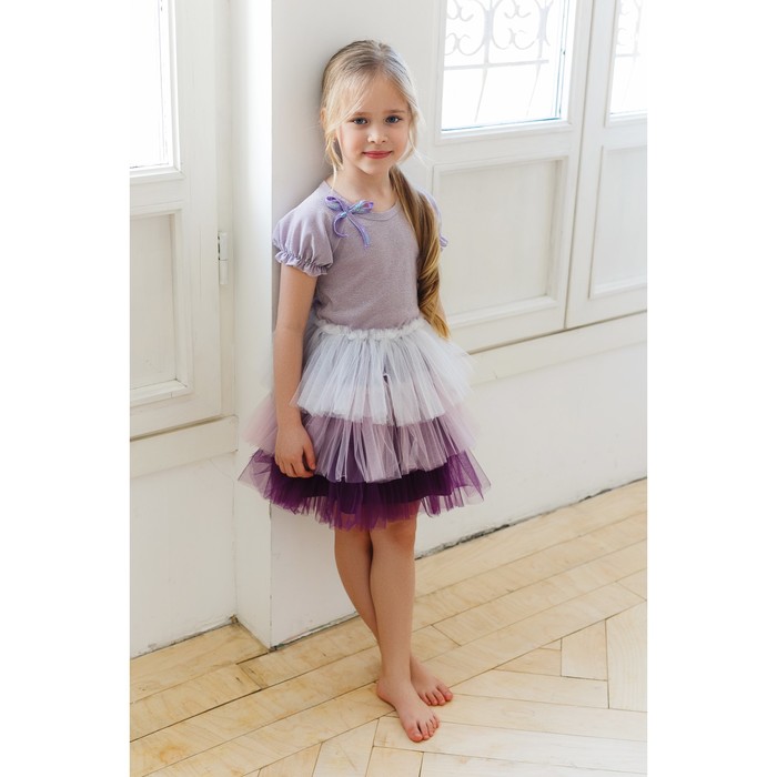 Платье для девочки MINAKU Мармеладка, рост 98, цвет сиреневый