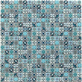 

Мозаика стеклянная Bonaparte Xindi Blue, 300 x 300 мм